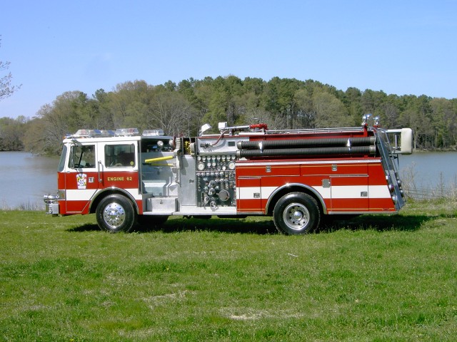 Retired Engine 62.  1982 Pierce Engine